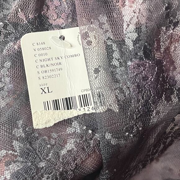 Free People Intimately Lady Lux Layering Top Night Sky Combo Size XL - Picture 6 of 6